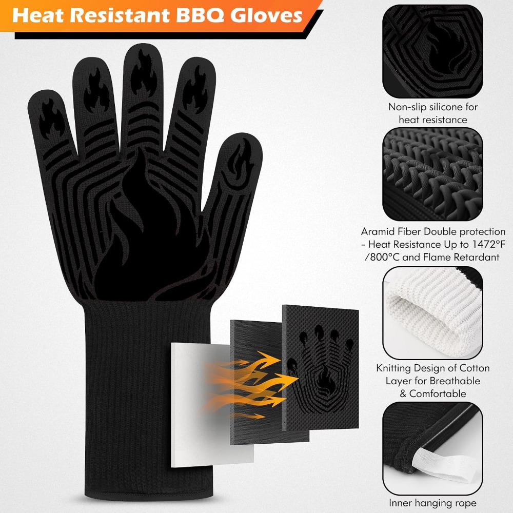Guantes para Barbacoa, 1472 °  - Heat Resistant Glove reseña y precio