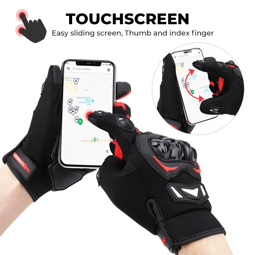 KEMITOUR Guantes de Moto de ve - Cycling Glove Padded reseña y precio